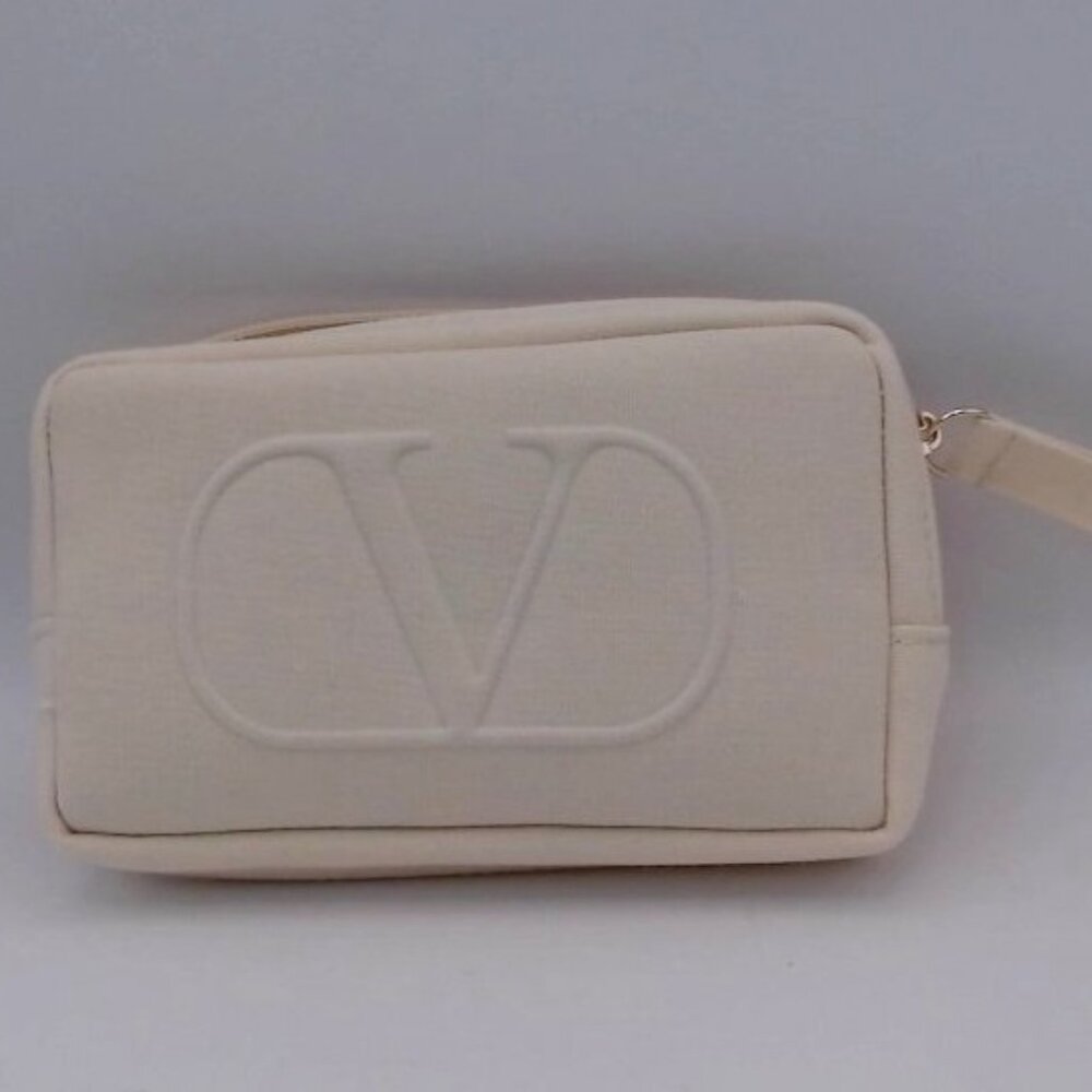 Christian Dior - Small Makeup Bag, Cream Color, BRAND NEW, NEVER USED - Picture 3 of 7